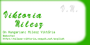 viktoria milesz business card