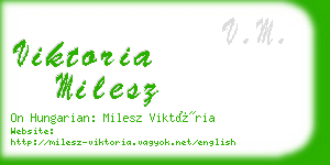 viktoria milesz business card